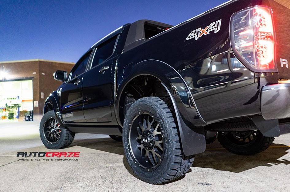 FORD RANGER GD02 MATTE BLACK MACHINED FACE